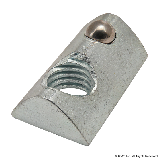 3915 | M8 Roll-In T-Nut with Ball Spring - Image 1