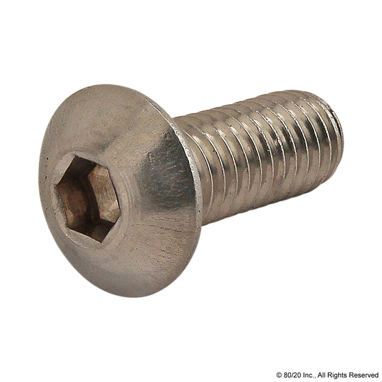 3696 | 10-32 x .500" Button Head Socket Cap Screw (BHSCS) - Image 1