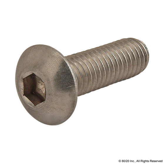 3698 | 10-32 x .625" Button Head Socket Cap Screw (BHSCS) - Image 1