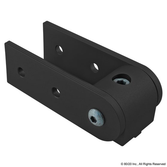 40-4397-Black | 40 Series 0 Degree Standard Structural Pivot Assembly with Dual Straight Arms - Image 1