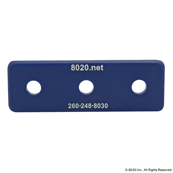 2026BLU | 10 Series End Cap with Push-In Fastener - Image 1