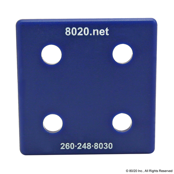 2028BLU | 10 Series End Cap with Push-In Fastener - Image 1