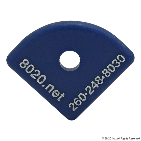 2022BLU | 10 Series End Cap with Push-In Fastener - Image 1