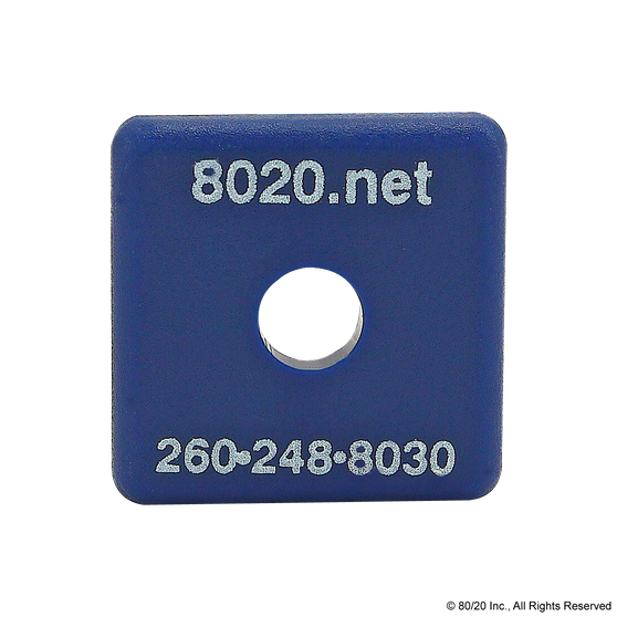 2030BLU | 15 Series End Cap with Push-In Fastener - Image 1