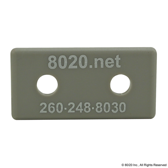 2045GRA | 15 Series End Cap with Push-In Fastener - Image 1