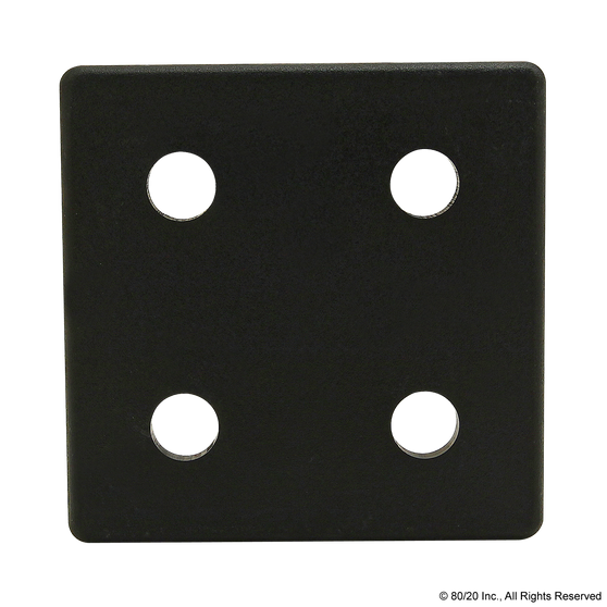2050-Plain | 15 Series End Cap with Push-In Fastener - Image 1