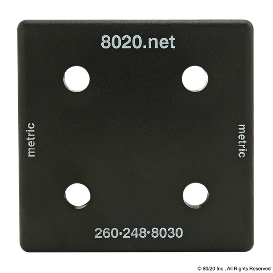 40-2050 | 40 Series End Cap with Push-In Fastener - Image 1
