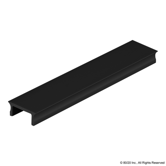 40-2119-Black | 40 Series Aluminum T-Slot Cover - Image 1