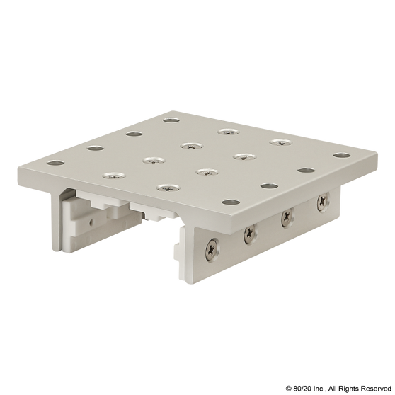 6724 | 10 Series 4 Slot Mount - Double Flange Long Standard Linear Bearing - Image 1