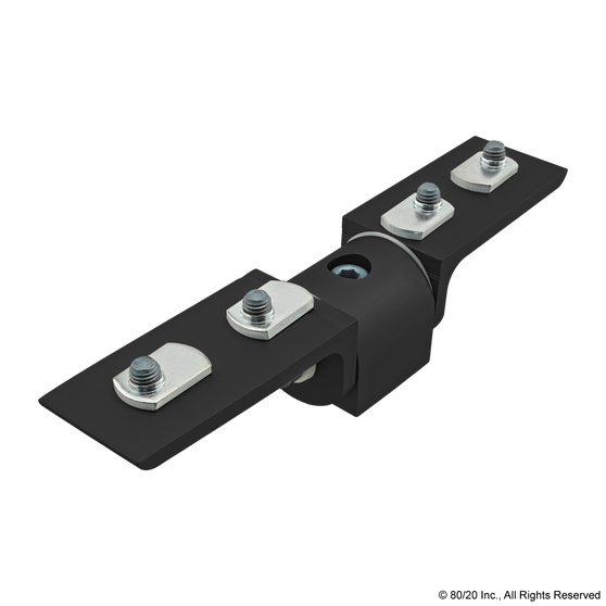 40-4322-Black | 40 Series Standard 90 Degree Dynamic Pivot Assembly with Dual "L" Arms - Image 1