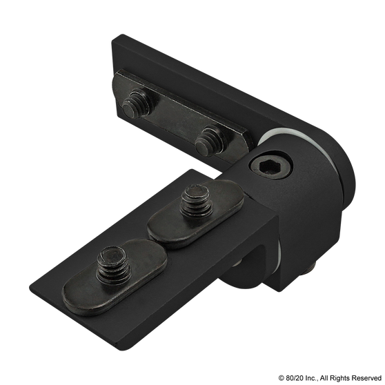 4162-Black | 10 Series Standard 90 Degree Dynamic Pivot Assembly with Straight and "L" Arm - Image 1