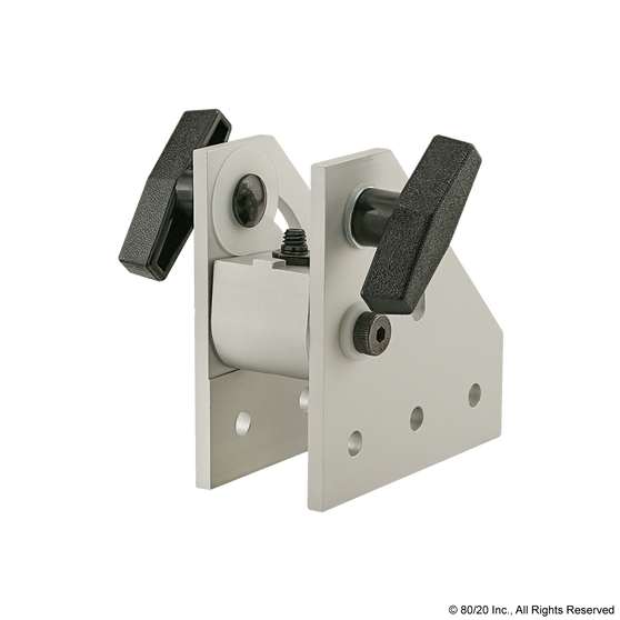 4319 | 15 Series 90 Degree Double Pivot Bracket Assembly with "T" Handles - Image 1