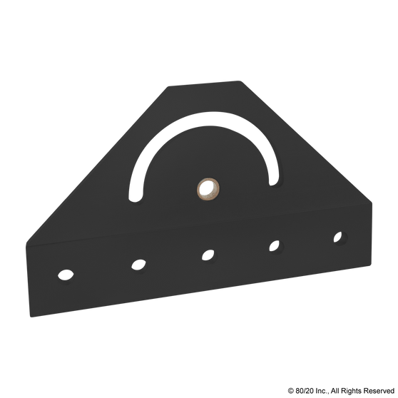 40-4424-Black | 40 Series 180 Degree Pivot Bracket - Image 1