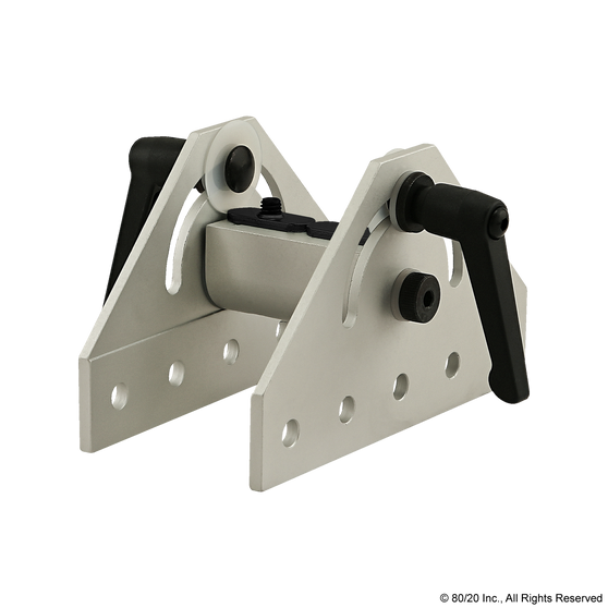 4055 | 10 Series 180 Degree Wide Double Pivot Bracket Assembly with "L" Handle - Image 1