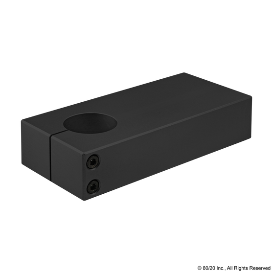 5450-Black | 15 Series 1.5" Single Shaft Blank Stanchion Mounting Plate - Image 1