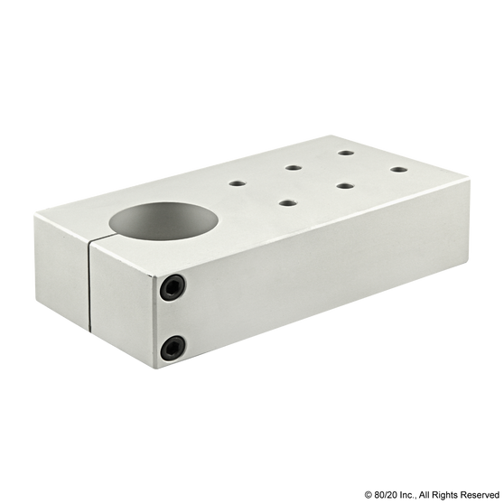 5525 | 15 Series 2" Single Shaft Pre-Drilled Stanchion Mounting Plate - Image 1