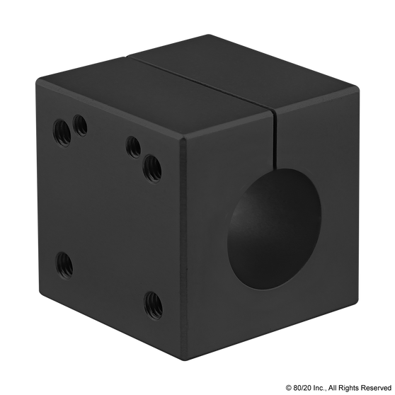 5550-Black | 15 Series 1" Single Shaft Stanchion Mounting Block - Image 1