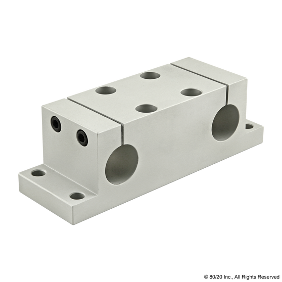 5850 | 15 Series 1" Double Shaft Stanchion Mounting Block - Image 1