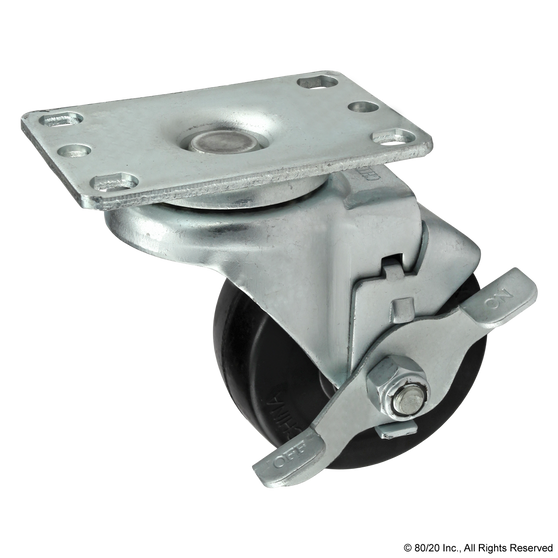 65-2317 | Flanged Mount Swivel Caster: 92.08mm - Image 1