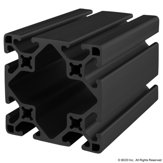 3030-LS-Black-FB | T Slotted Aluminum Profiles | CPI Automation - Image 1