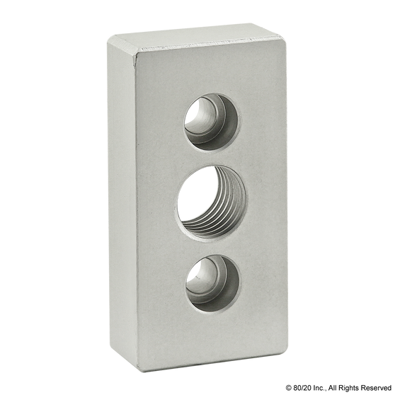 2365 | 15 Series 3 Hole - Center Tap Base Plate - 1.50" x 3.00" with 3/4-10 Tap - Image 1
