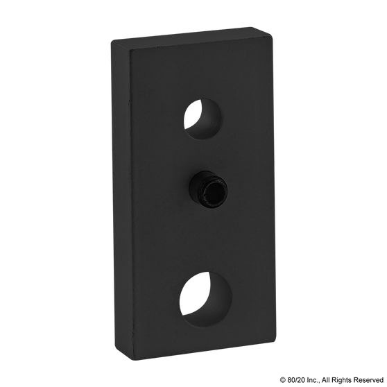 40-2165-Black | 40 Series 2 Hole - Leveling Anchoring Base Plate - Image 1