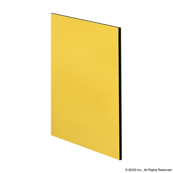 2636 | Lite Aluminum Composite Panel: .236" Thick, Yellow - Image 1