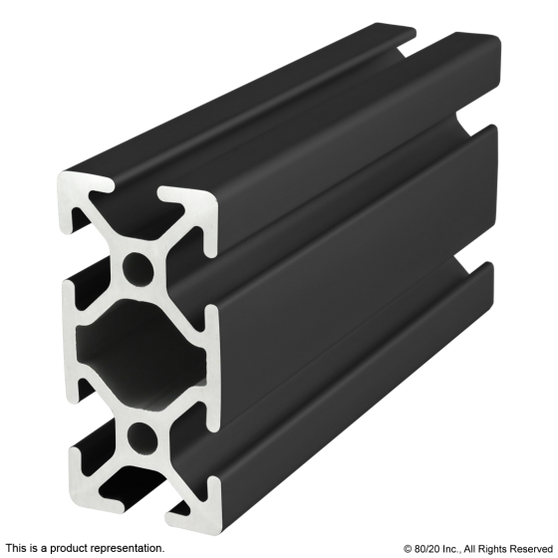 25-2550-Black | T Slotted Aluminum Profiles | CPI Automation - Image 1