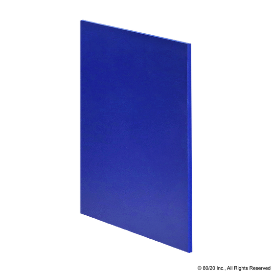 2622 | Expanded PVC Panel: .118" Thick, Blue - Image 1