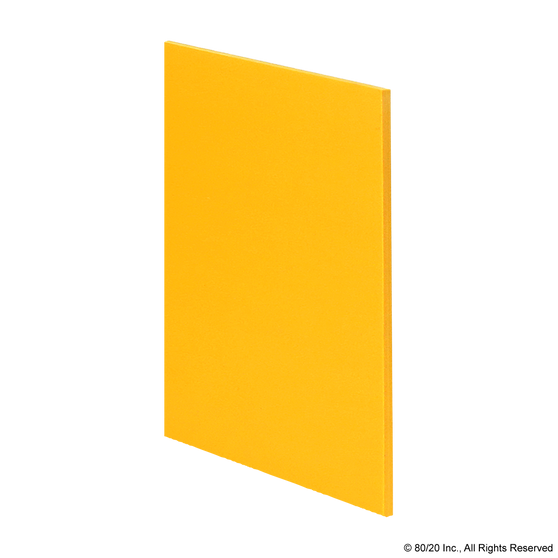 65-2631 | Expanded PVC Panel: 6mm Thick, Yellow - Image 1