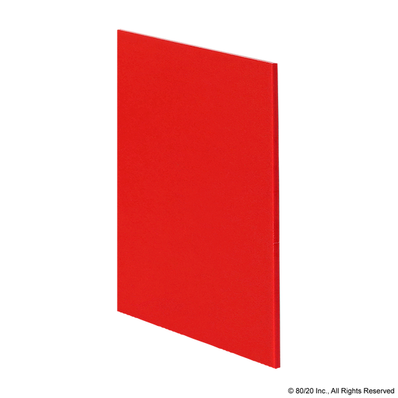 2669 | HDPE Panel: .177" Thick, Red - Image 1