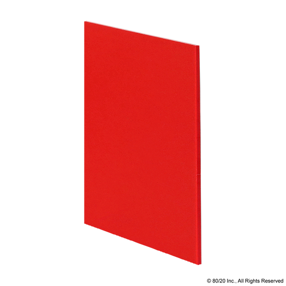 65-2669 | HDPE Panel: 4.5mm Thick, Red - Image 1