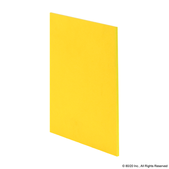 2663-T | Polyvinyl Chloride (PVC) Acrylic Panel: .250" Thick, Textured, Yellow - Image 1