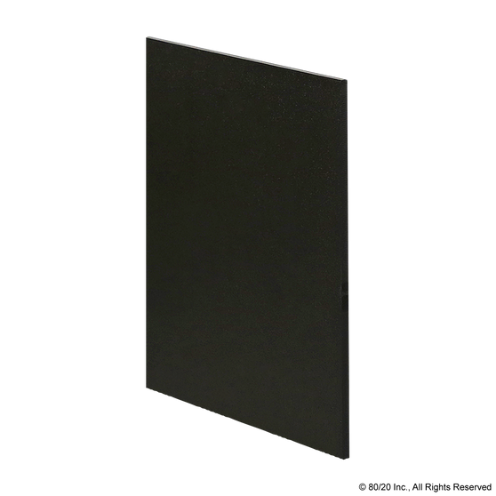 65-2660-T | Polyvinyl Chloride (PVC) Acrylic Panel: 4.7mm Thick, Textured, Black - Image 1