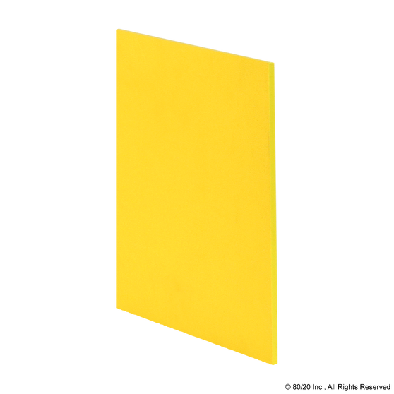 65-2662-T | Polyvinyl Chloride (PVC) Acrylic Panel 4.7mm Thick, Textured, Yellow - Image 1