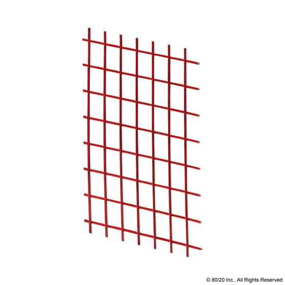 65-2467 | Wire Mesh Panel: 5.10mm Thick, Red - Image 1