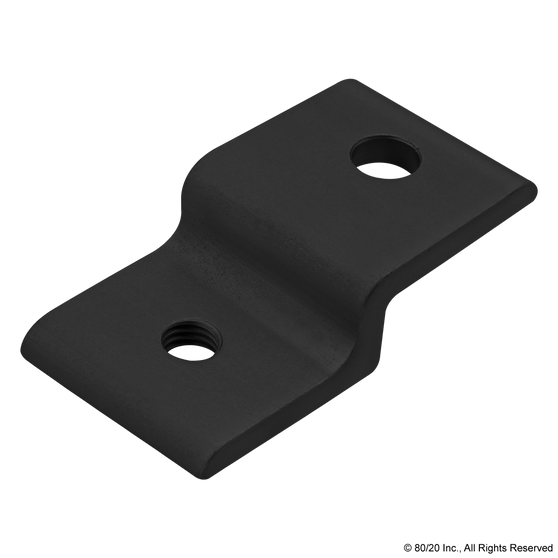 20-2496-Black | 20 Series Single Arm Narrow Panel Retainer - Image 1