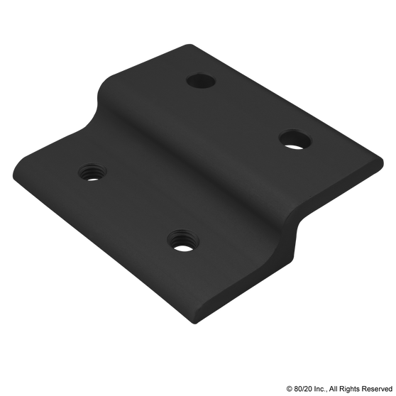 40-2433-Black | 40 Series Single Arm Wide Panel Retainer - Image 1