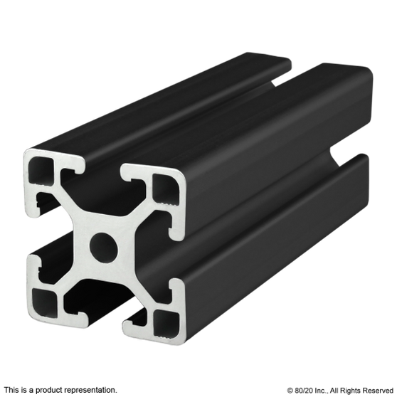 40-4040-Lite-Black | T Slotted Aluminum Profiles | CPI Automation - Image 1