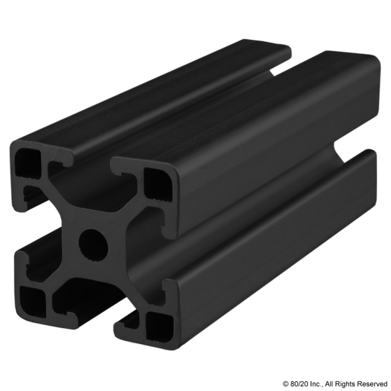 40-4040-Lite-Black-FB | T Slotted Aluminum Profiles | CPI Automation - Image 1