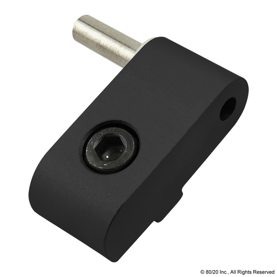 2094-Black | 15 Series Standard Lift-Off Hinge - Left Hand with Single Long Pin - Image 1