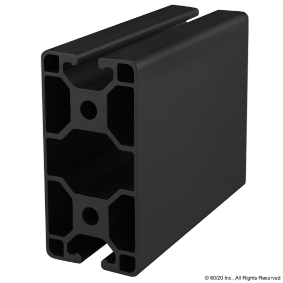 40-4085-Lite-Black-FB | T Slotted Aluminum Profiles | CPI Automation - Image 1