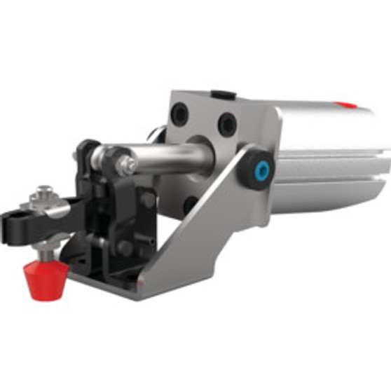 Destaco’s 802-U Series pneumatic hold down clamps feature sensor ready for round or T-slot style sensors and are the pneumatic versions of Model 202-U. image | CPI Automation