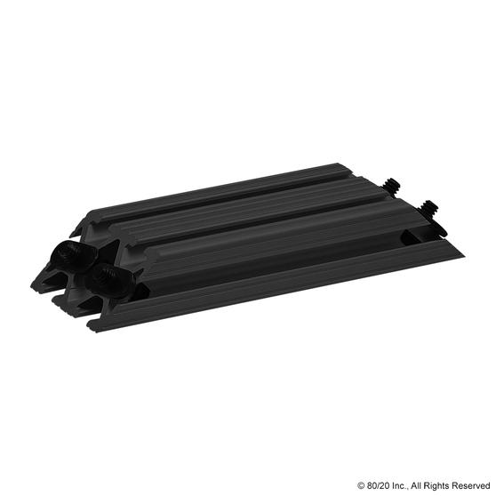 2566-Black | 1020-Black 45 Degree Support, 6" Long - Image 1