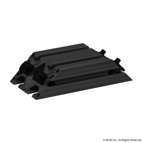 2578-Black | 1530-Lite-Black 45 Degree Support, 6" Long - Image 1