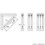 20-2566 | 20-2040 45 Degree Support, 160mm Long - Image 2