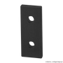 25-4107-Black | 25 Series 2 Hole - Straight Flat Plate - Image 1