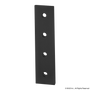 4305-Black | 15 Series & Ready Tube 4 Hole - Straight Flat Plate - Image 1