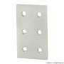 25-4166 | 25 Series 6 Hole - Rectangular Flat Plate - Image 1