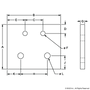 4515-Black | 10 to 15 Series 4 Hole - Rectangular Transition Flat Plate - Image 2